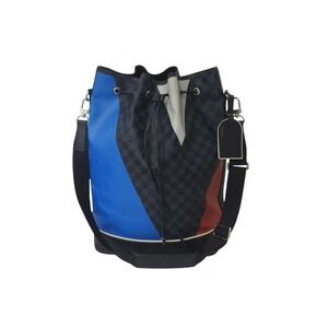 LOUIS VUITTON Marant Shoulder Bag Damier Cobalt Blue Leather